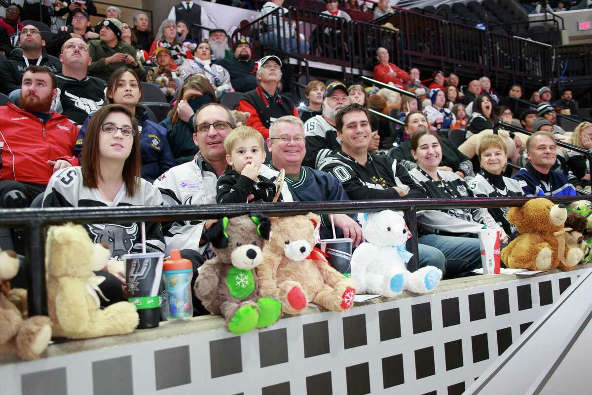 Hockey fans and their teddy bears packed the AT&T Center for the San Antonio Rampage match against the Texas Stars and the annual Teddy Bear Toss presented by H-E-B on Sunday, December 27, 2015.