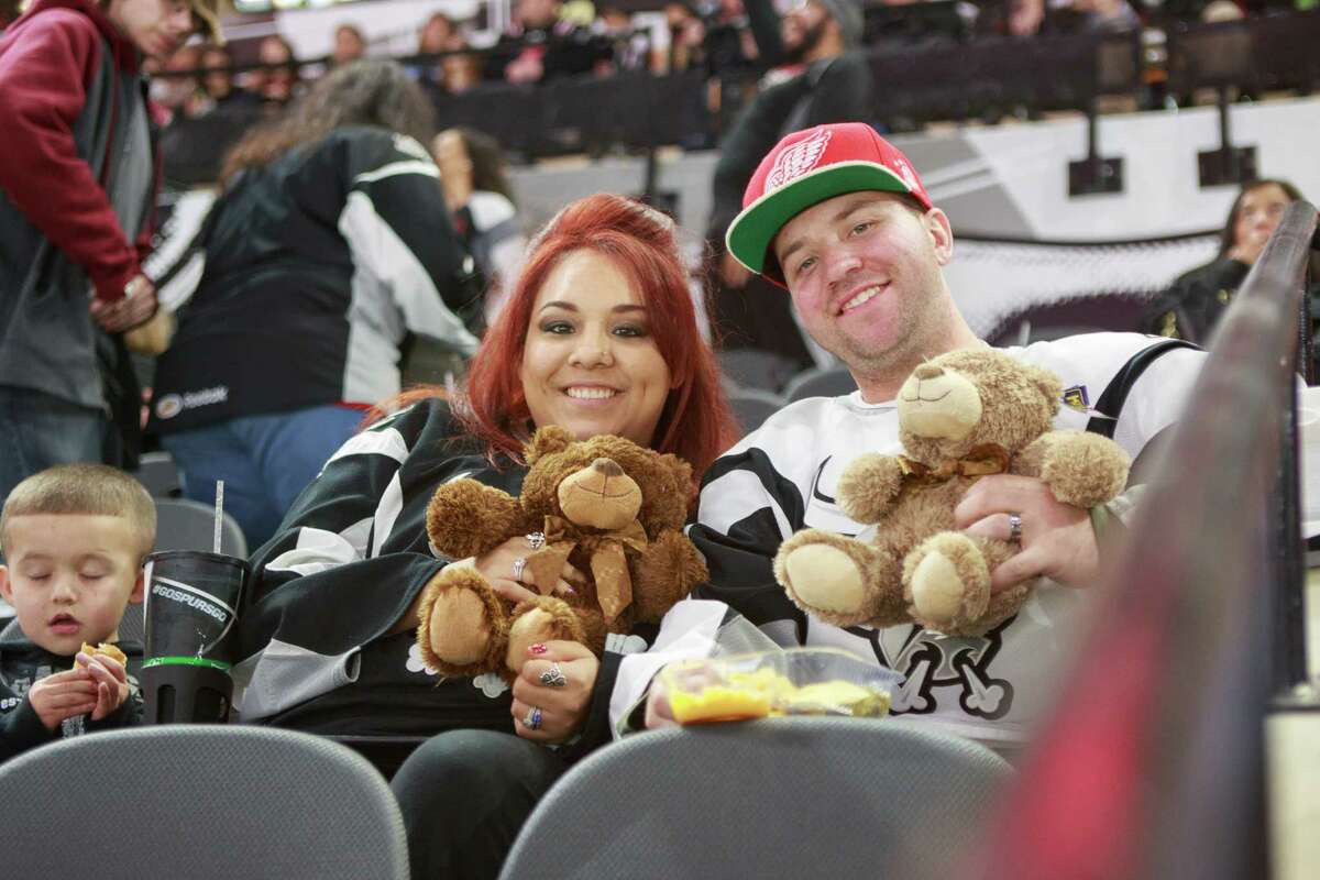 Hockey fans and their teddy bears packed the AT&T Center for the San Antonio Rampage match against the Texas Stars and the annual Teddy Bear Toss presented by H-E-B on Sunday, December 27, 2015.