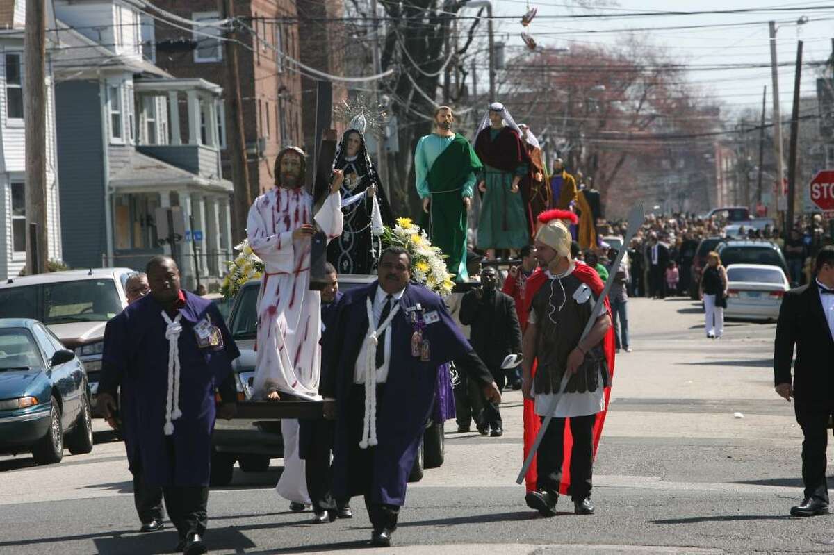 Good Friday procession fills Bridgeport streets