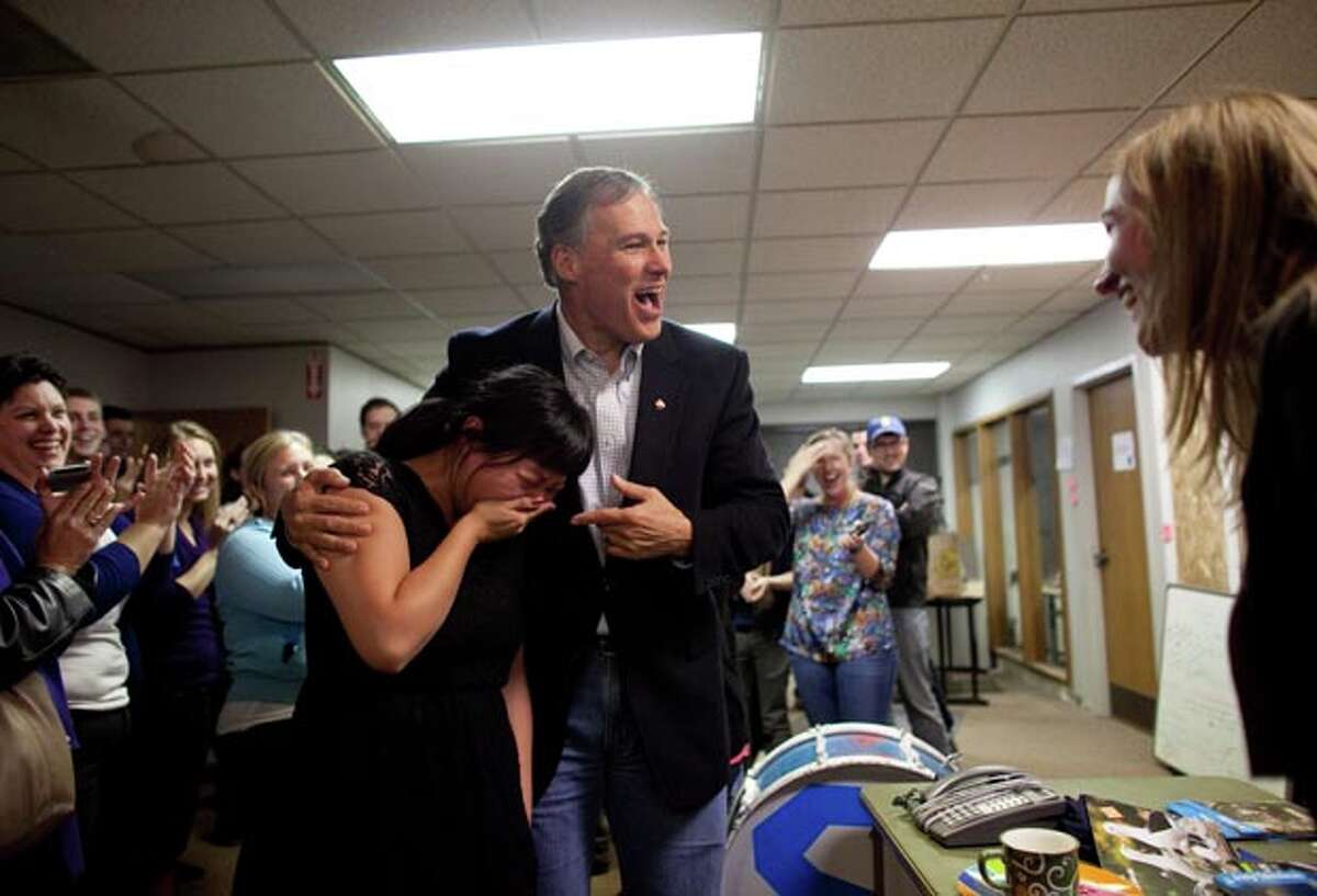 Jay Inslee is a happy warrior.