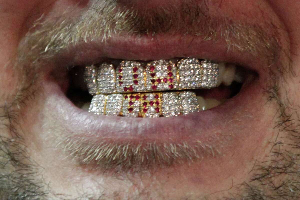 UH coach Tom Herman describes his new grill as "very sparkly."