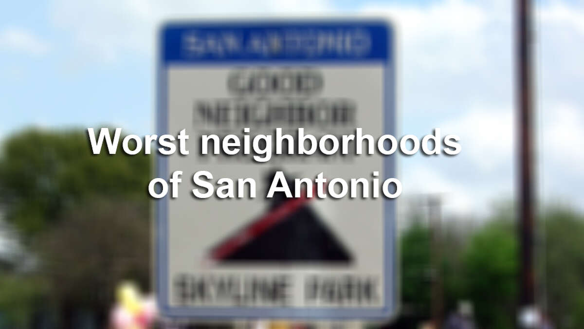 Neighborhoods with the worst crime and least educated residents.