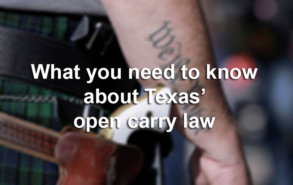 Things to know about the open carry law in Texas