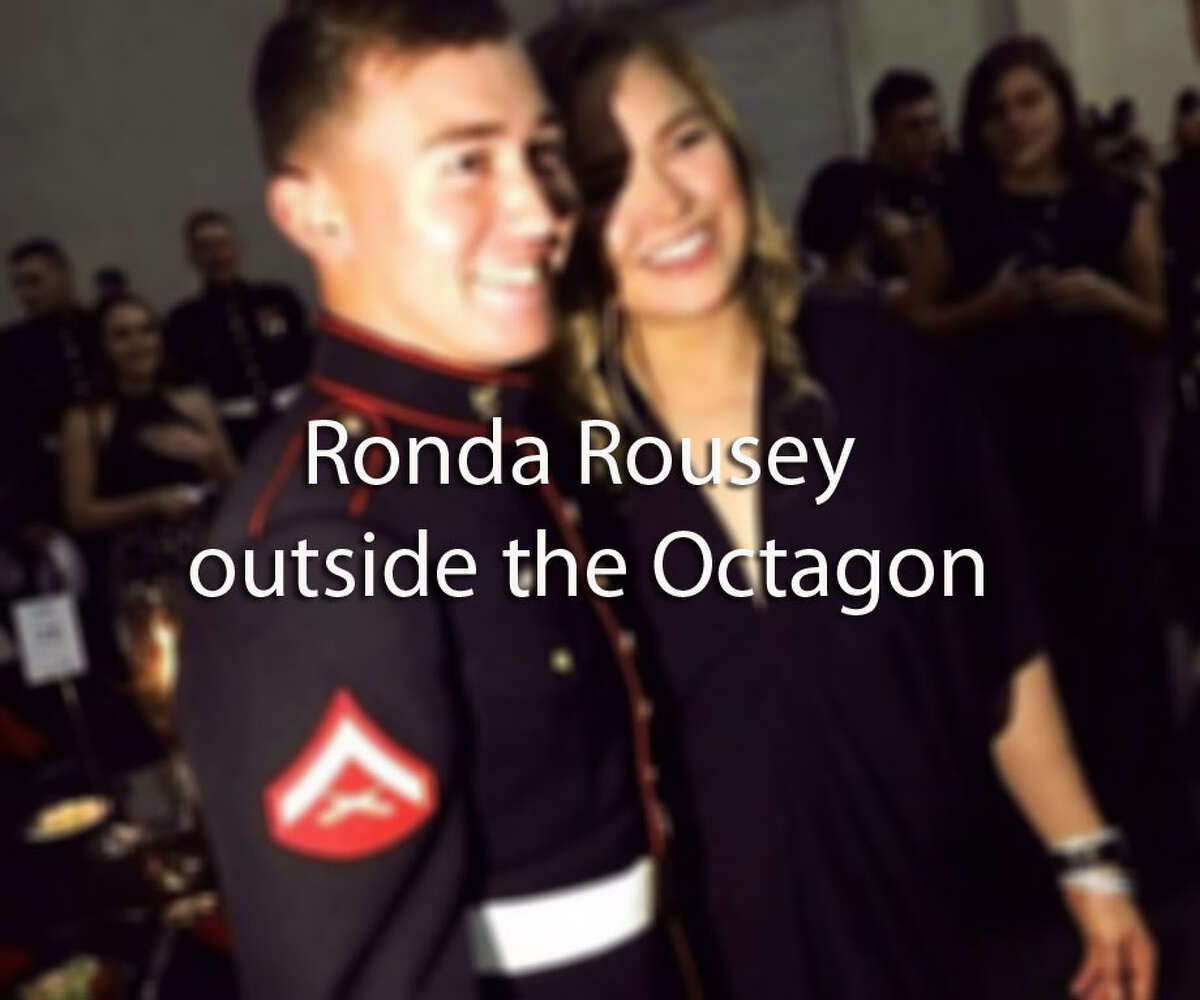>> See photos of Ronda Rousey outside the Octagon...