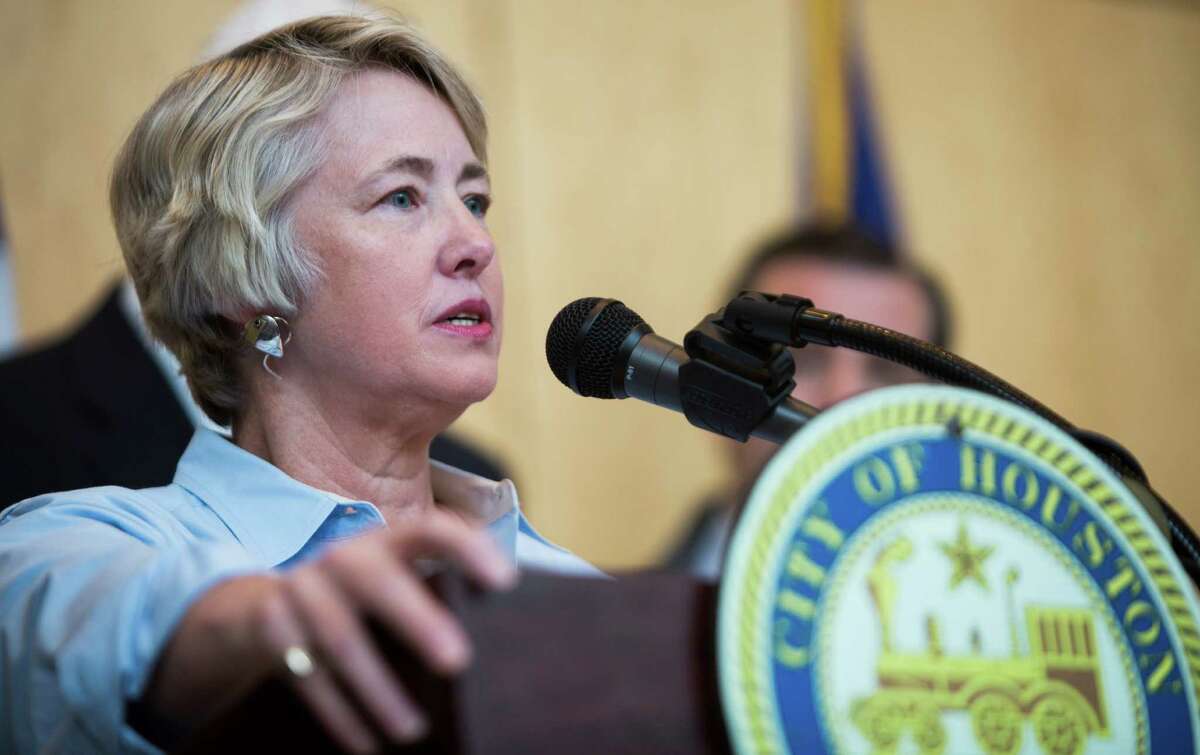 Then-Houston Mayor Annise Parker is shown in May 2015. Now out of office, Parker says she can be a more vocal activist for gay rights.