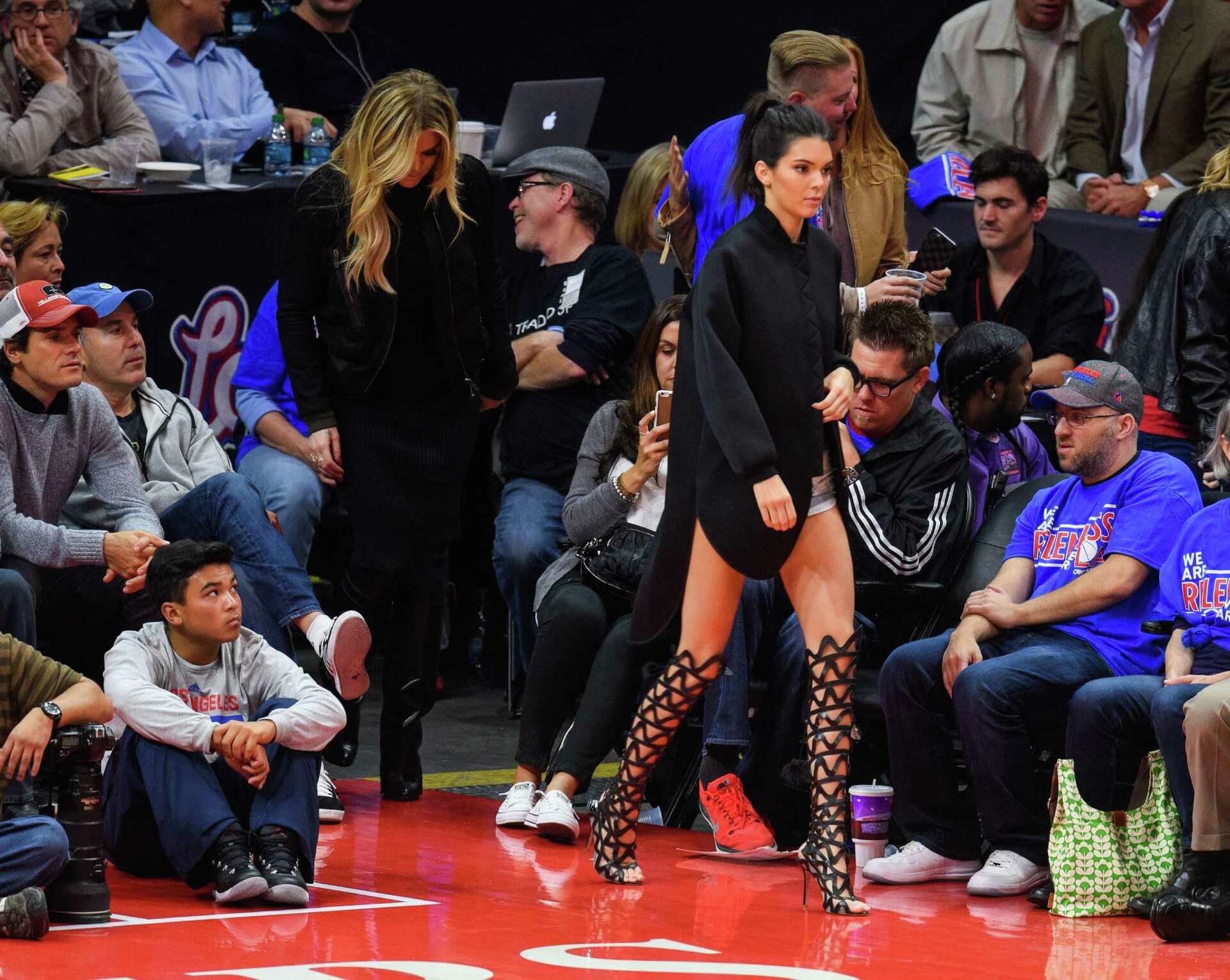 Kylie Jenner, Travis Scott sit courtside at Rockets playoff game