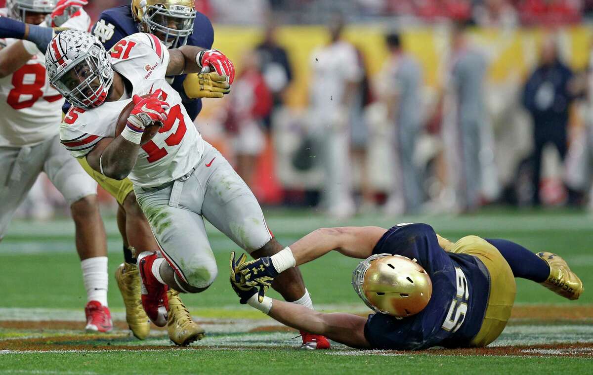 Ezekiel Elliott, No. 7 Ohio State topple No. 8 Notre Dame in Fiesta Bowl