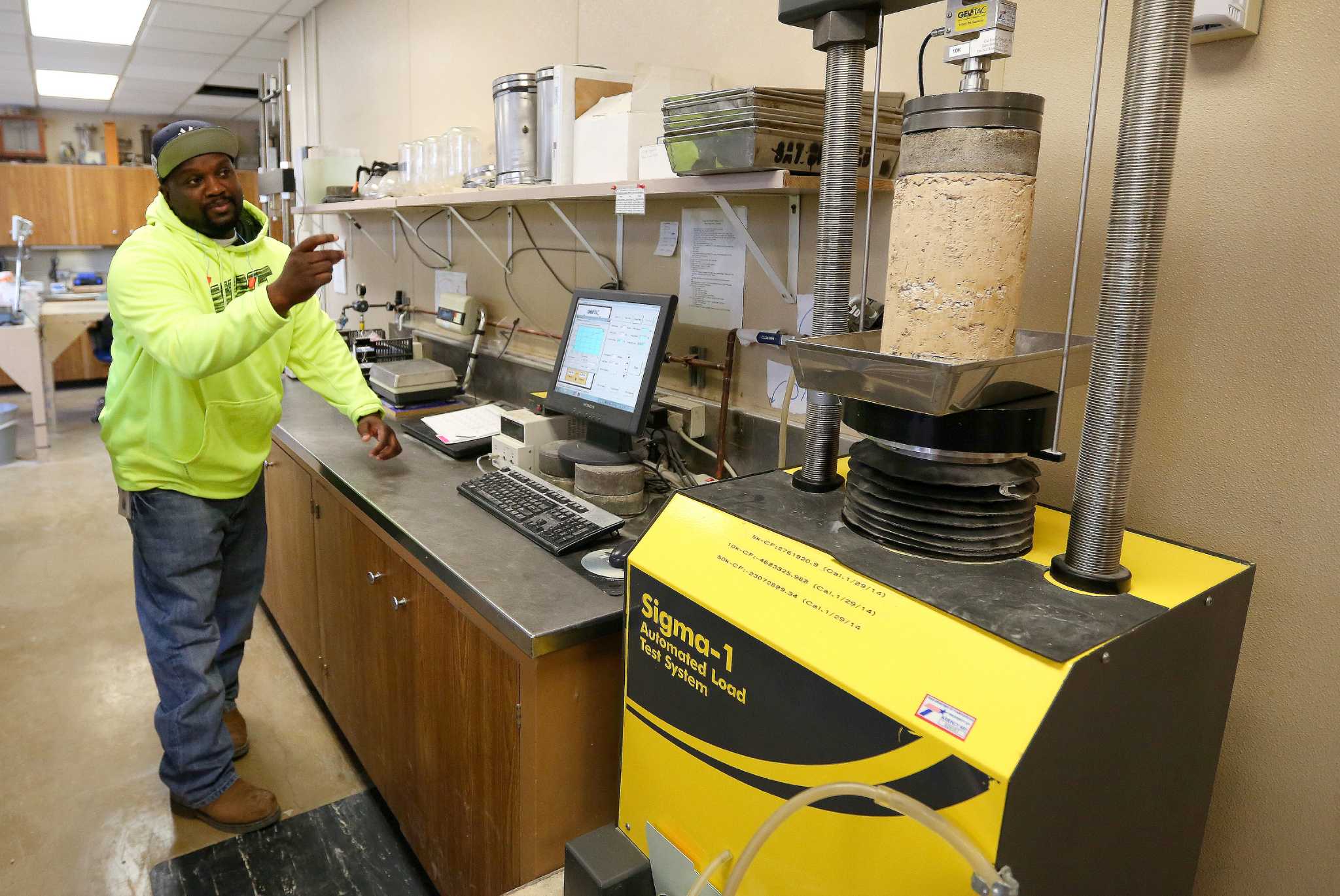 Behind the scenes at the lab that puts roads to the test ...