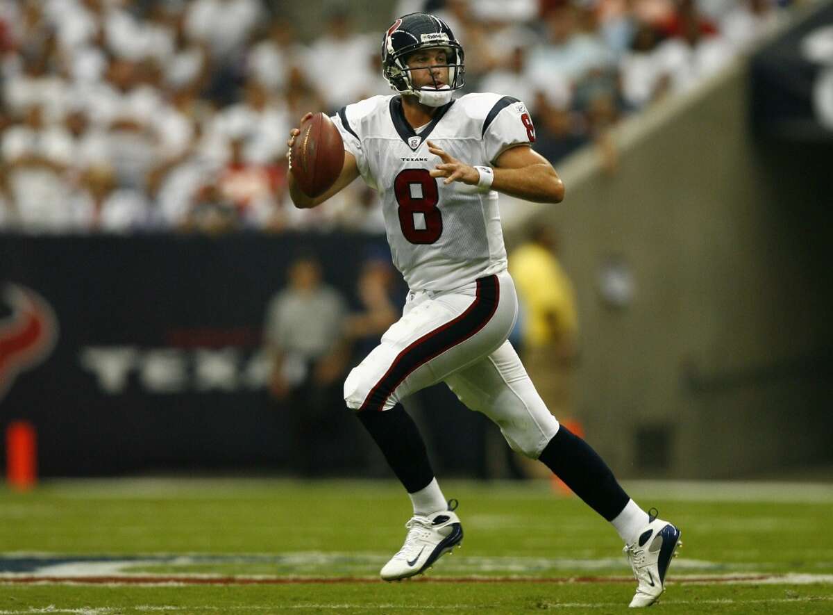 Matt Schaub BEFORE: Widely regarded as the NFL’s top backup when the Texans acquired him in a 2007 trade, Schaub had taken his last snap for the Texans when O’Brien was hired on Jan. 3, 2014. Houston made the playoffs in two of Schaub’s seven seasons and won postseason games in 2011 and 2012, though T.J. Yates started in the 2011 playoff triumph. The team went 2-14 with Schaub starting 10 games in 2013. When O’Brien was hired, the Texans traded Schaub to Oakland a fourth-round draft pick.