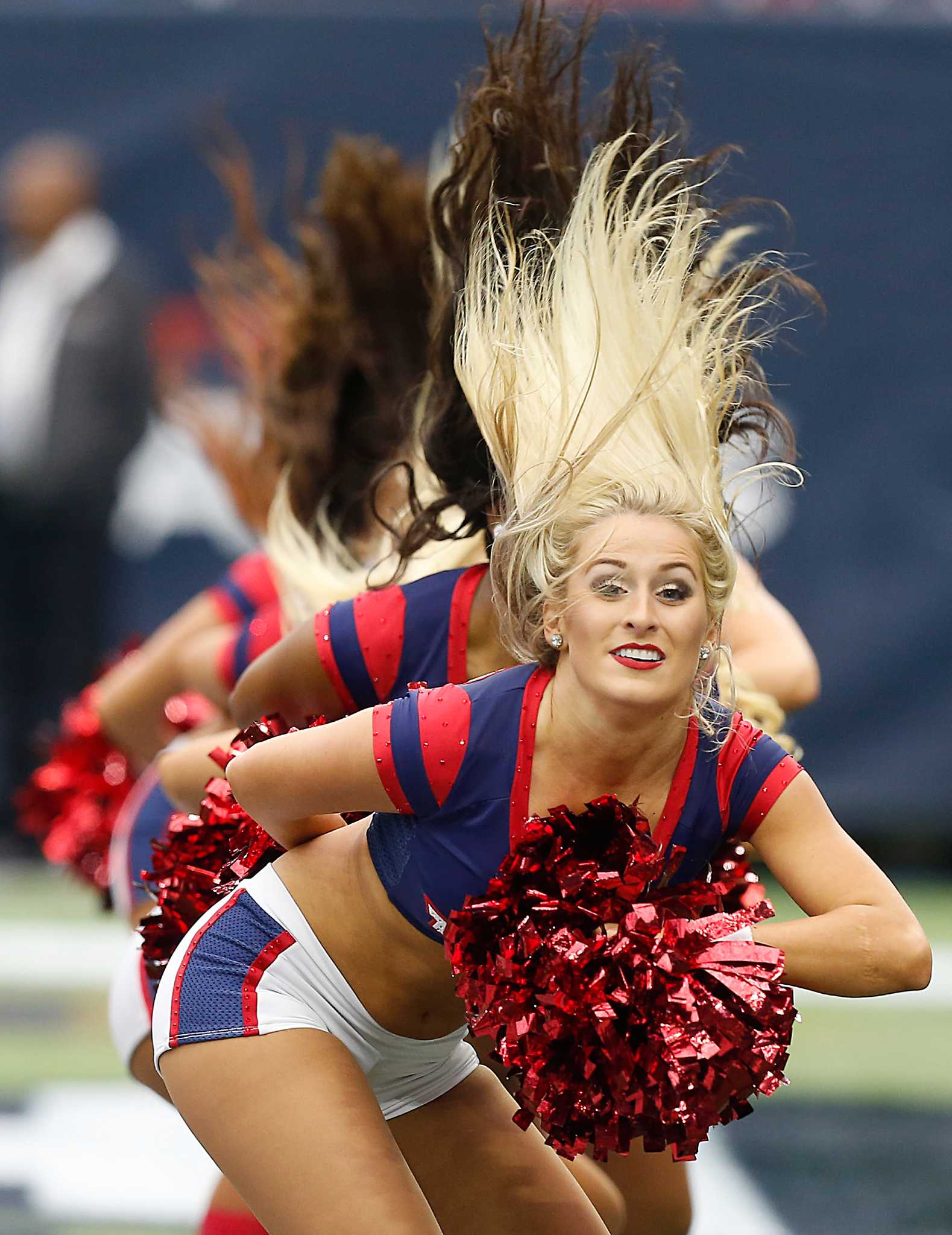 Red boots, red lipstick, red - Houston Texans Cheerleaders