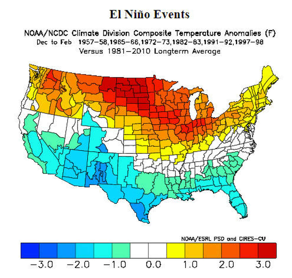 El Niño and La Niña What's the effect in California?