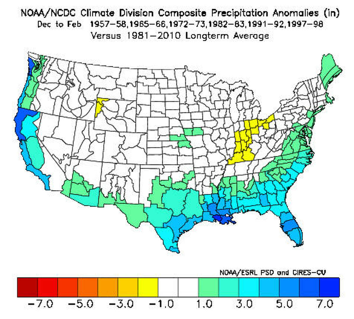 El Niño and La Niña What's the effect in California?