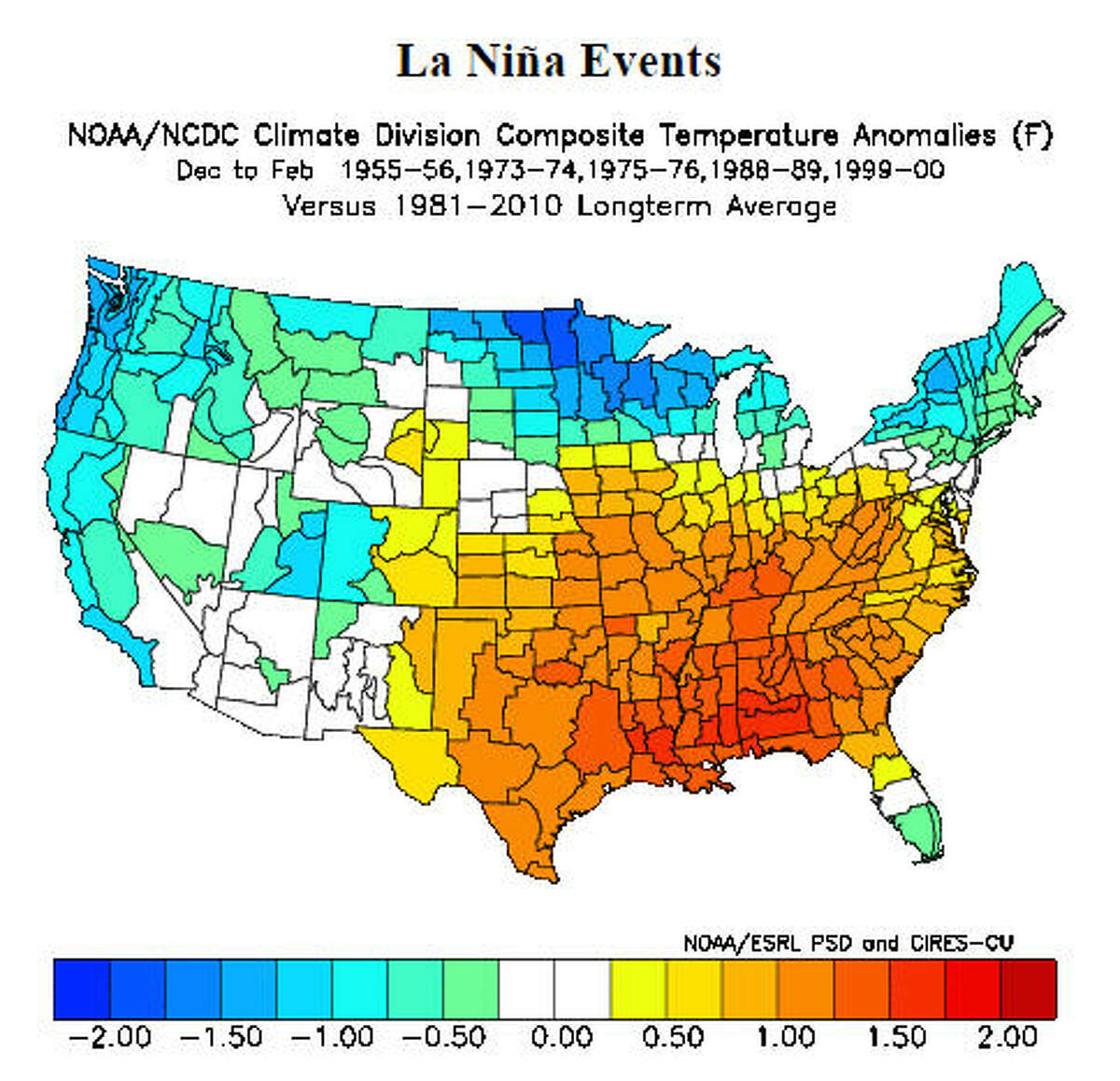 La Niña's impact on Texas could be bitterly cold winter followed by