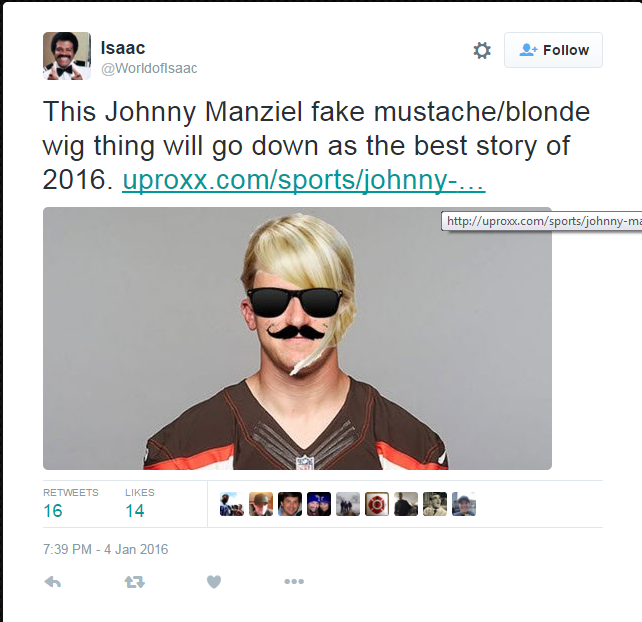 Johnny Manziel allegedly used blonde wig fake mustache disguise