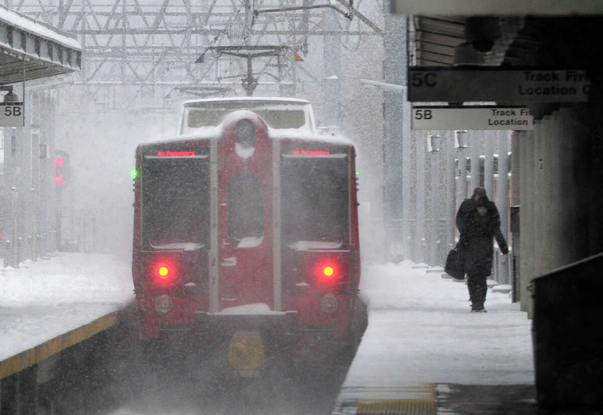 It’s not snow, but the cold that delayed Metro-North trains on Tuesday, Jan. 5, 2016 when morning temperatures were around 11 degrees along the New Haven Line.