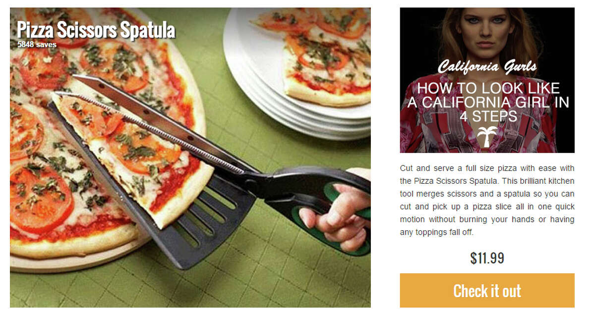 Product: Pizza Scissors Spatula Because "just grabbing a slice" isn't good enough.  Price: $11.99 Found on: Thisiswhyimbroke.com