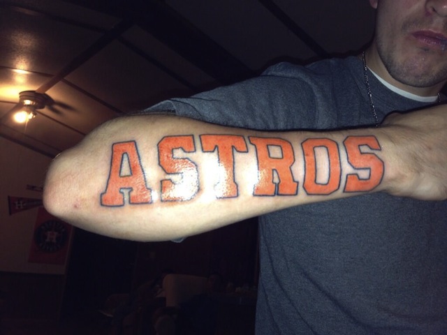 Astros fan gets World Series ring tattoo 