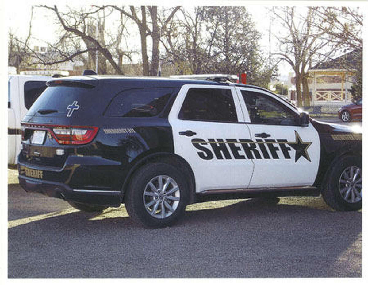 Brewster County Sheriff's Office vehicle displaying cross.