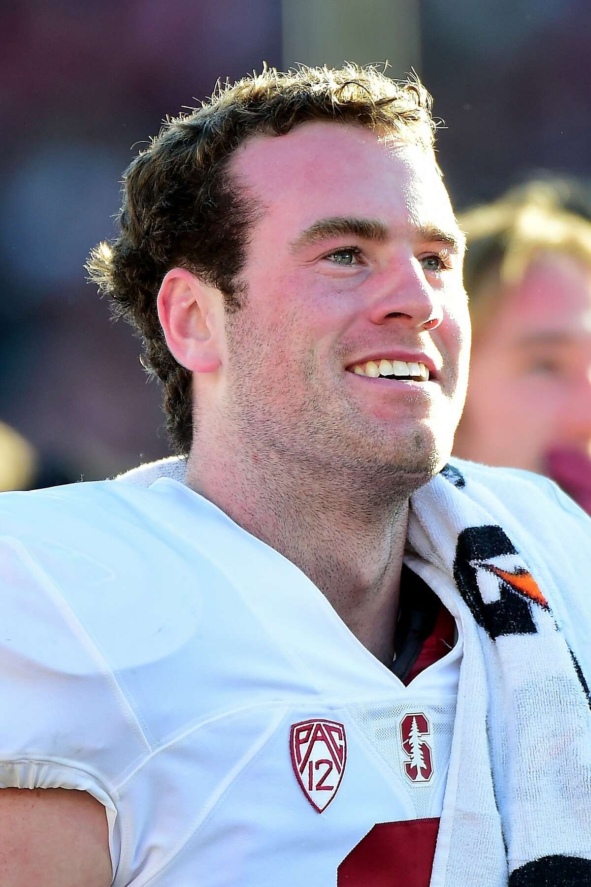 Kevin Hogan was all smiles after the Rose Bowl.