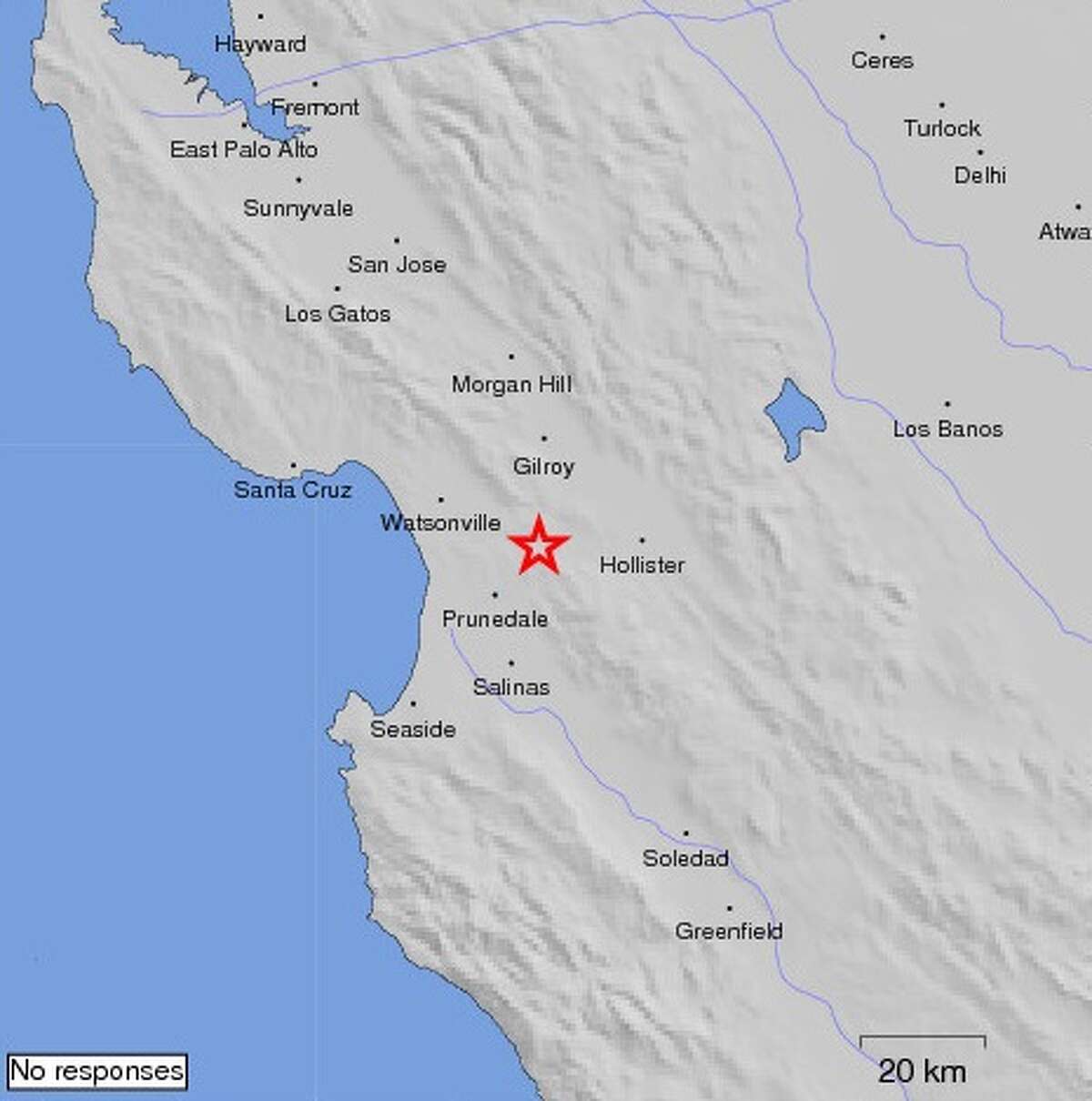 3 2 Magnitude Earthquake Two Others Hit Hollister In A Six Minute Span