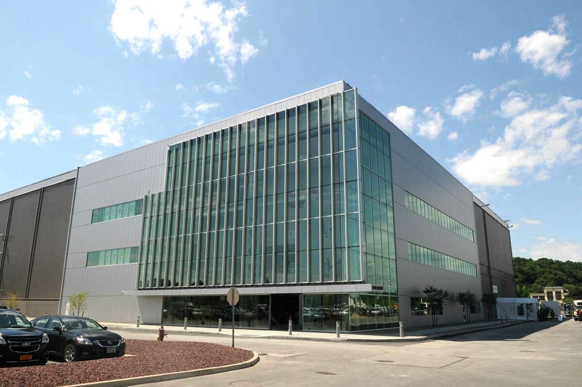 A view of the building that houses GE's durathon battery plant on Tuesday, July 10, 2012 at the GE campus in Schenectady, NY. (Paul Buckowski / Times Union)