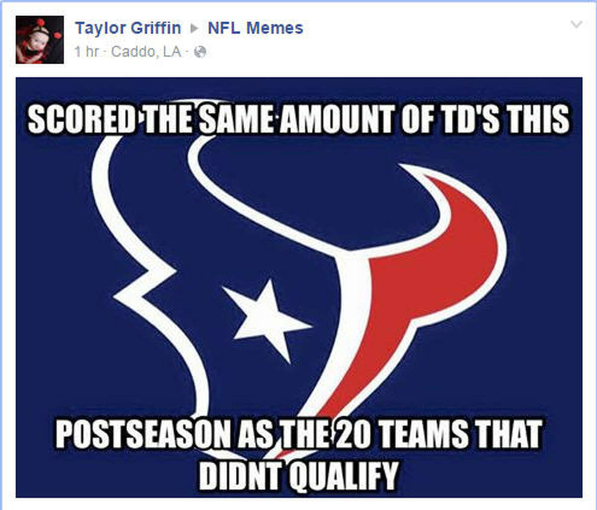 Texans, NFL's wild-card losers get savaged via memes