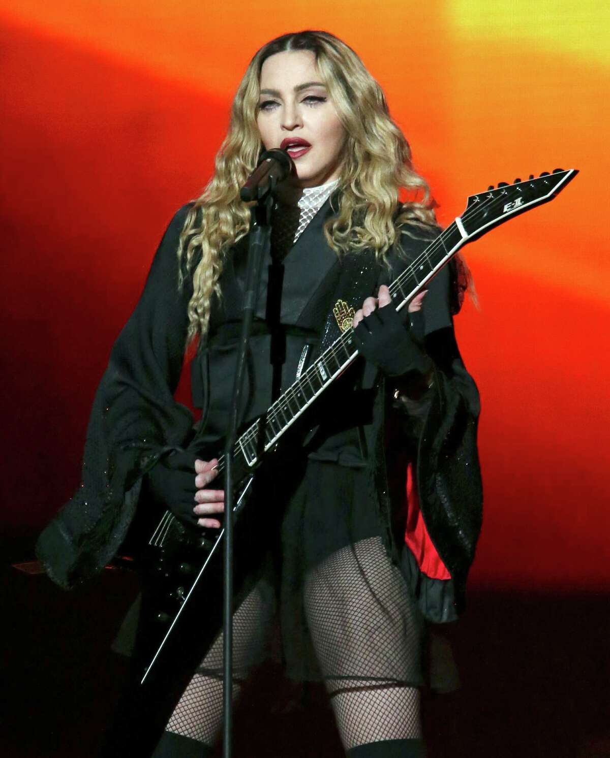 Madonna performs Sunday Jan. 10, 2016 at the AT&T Center.