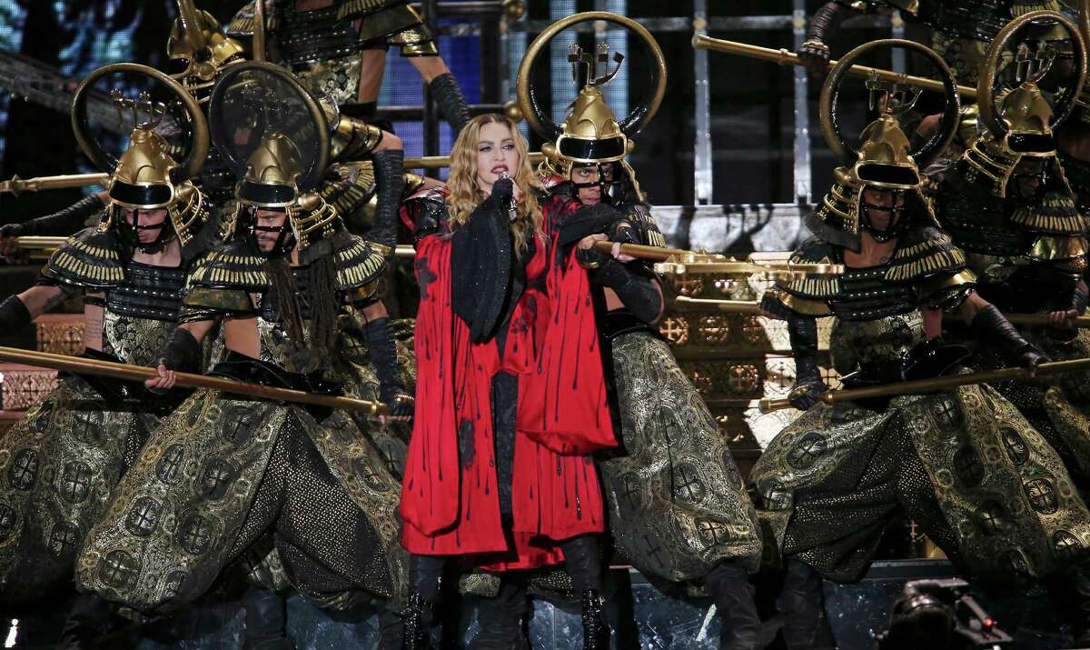 Madonna performs Sunday Jan. 10, 2016 at the AT&T Center.