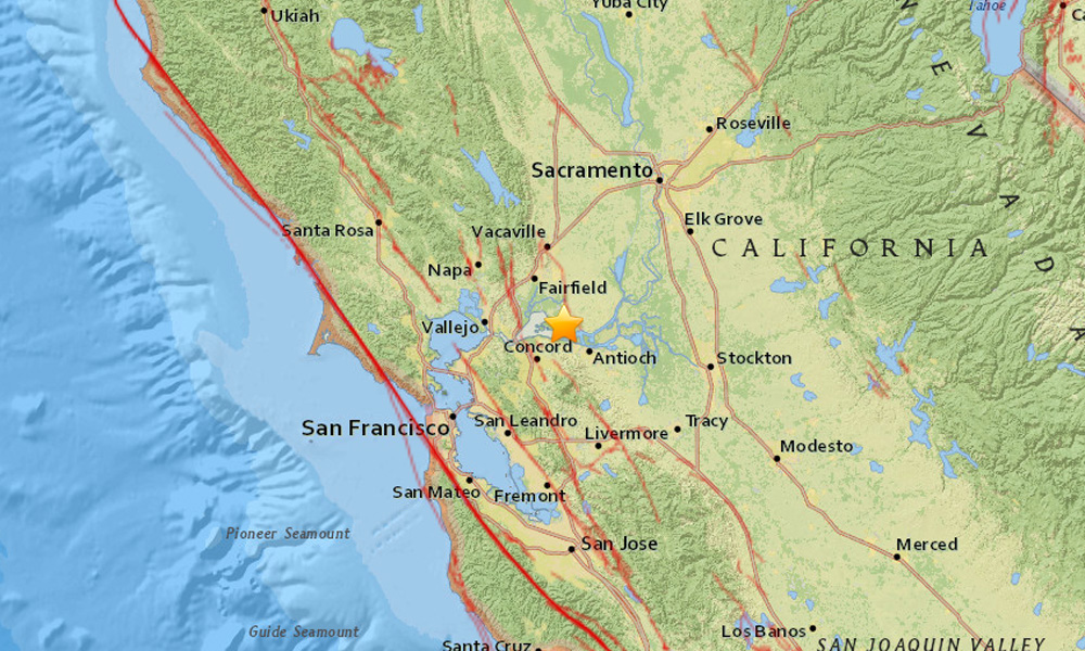 2.6magnitude earthquake strikes East Bay early this morning