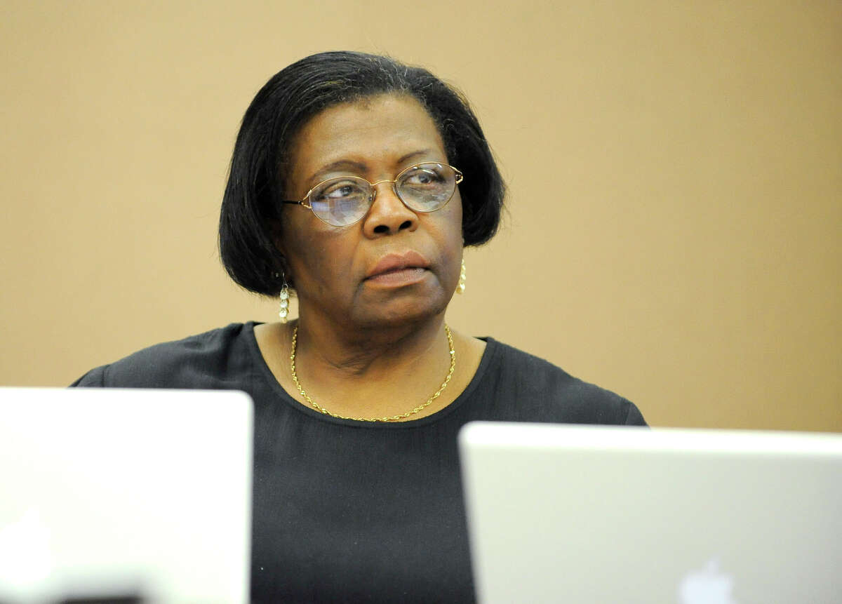 Danbury Board of Education member Gladys Cooper seen here during a Board of Education Special Meeting held on June 29, 2011 at the Administrative Center in Danbury.