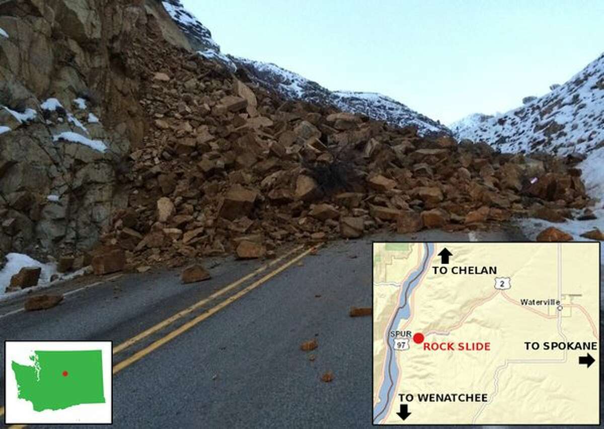 Massive slide shuts down U.S. 2 east of Wenatchee