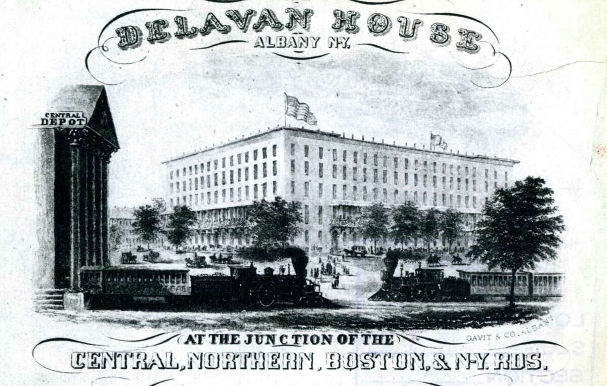 Delavan House hotel, undated. (Times Union archive)