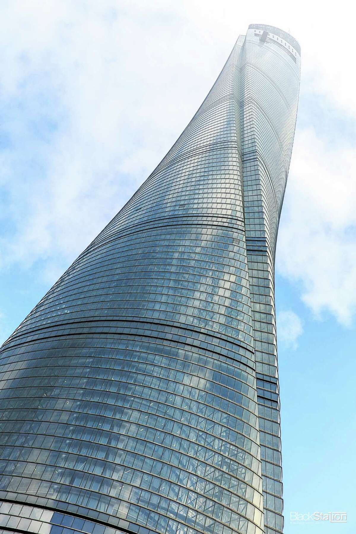 The Shanghai Tower in China was completed in 2015 as the second tallest building in the world, rising 2,073 feet or 632 meters tall, according to the Council on Tall Buildings and Urban Habitat. The building was designed by Gensler.