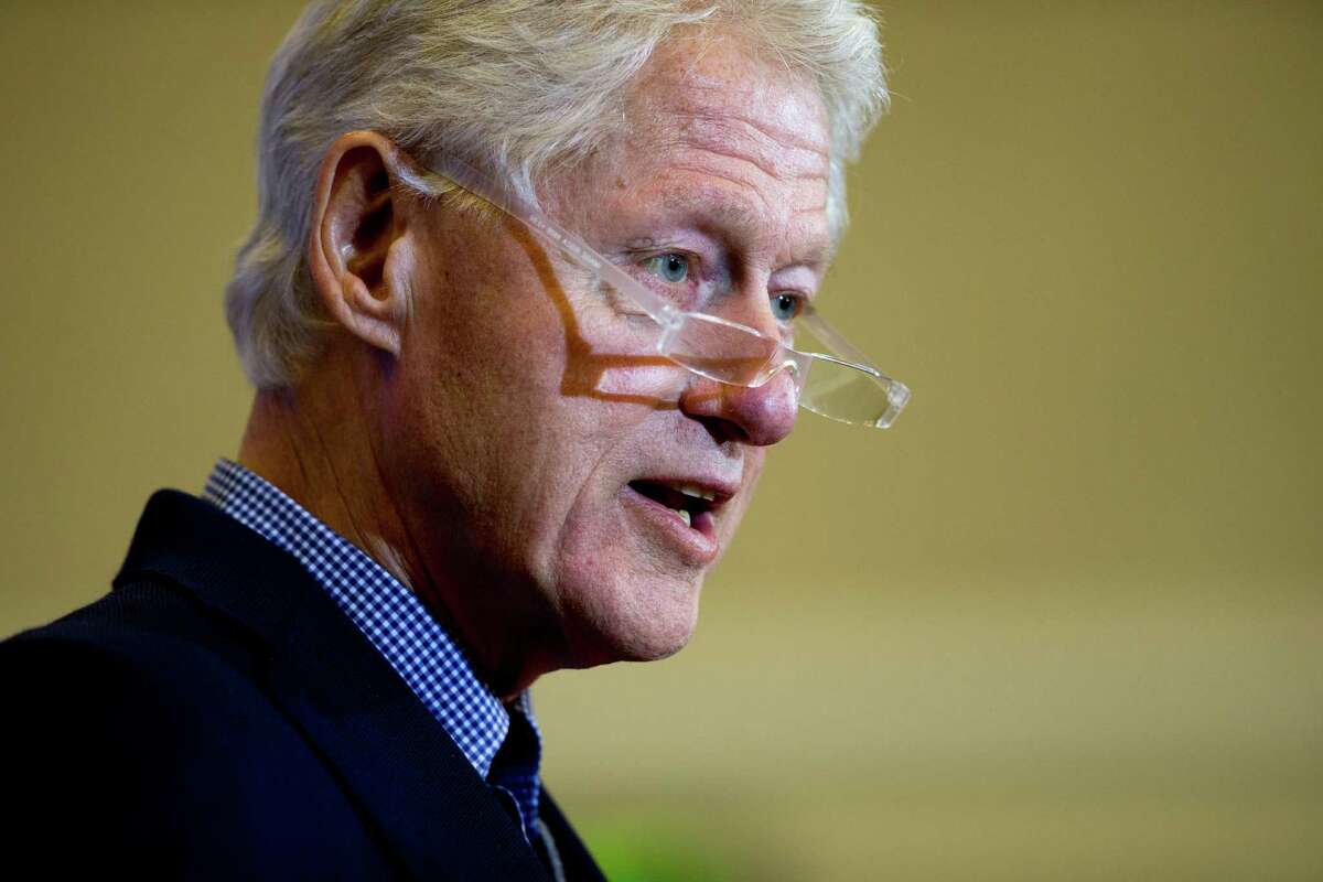 Former President Bill Clinton speaks during a campaign stop for his wife Democratic presidential candidate Hilary Clinton at Hotel Julien in Dubuque, Iowa, Thursday, Jan. 7, 2016.