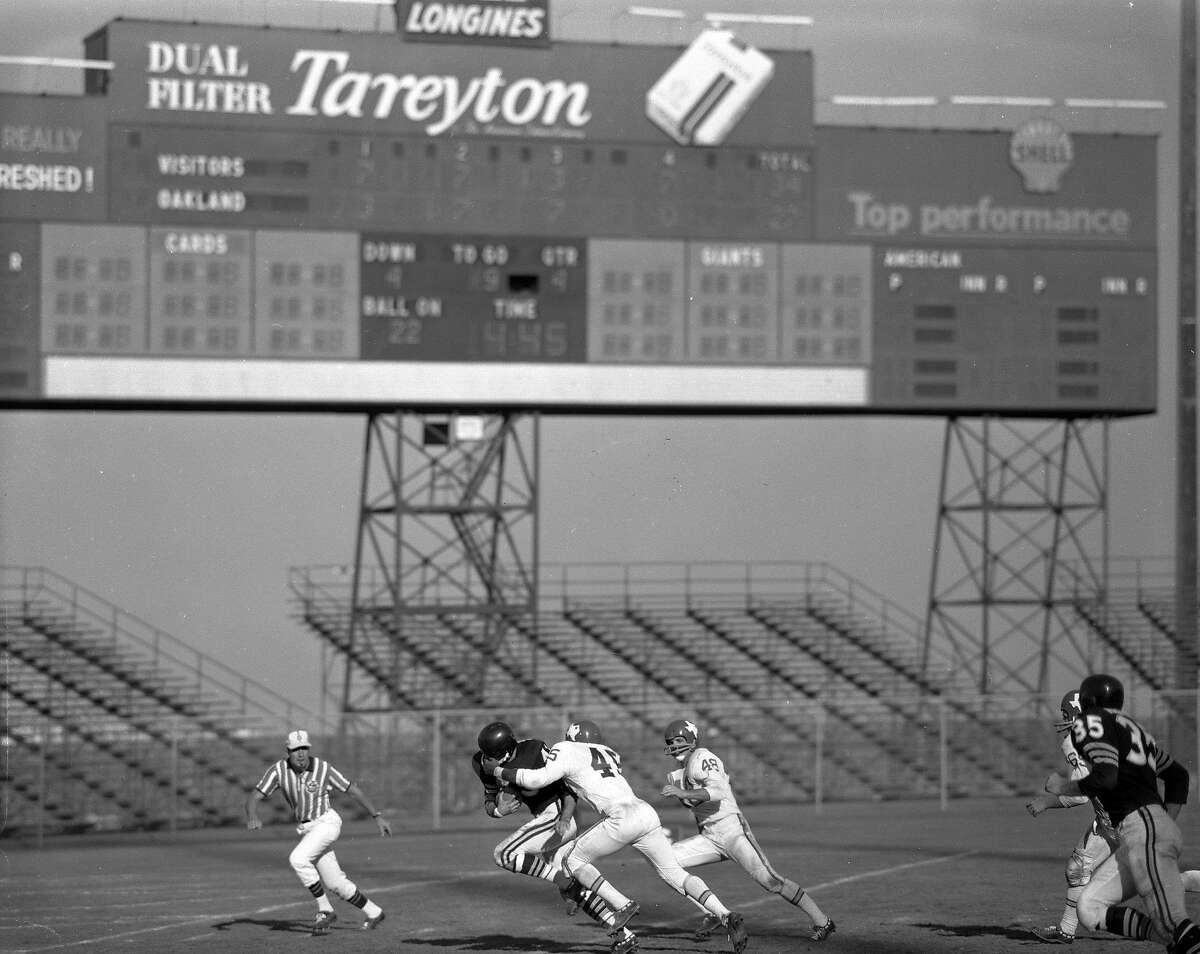 Boston Patriots at Oakland Raiders - October 16th,1960 PRINT (comes in 4  sizes)