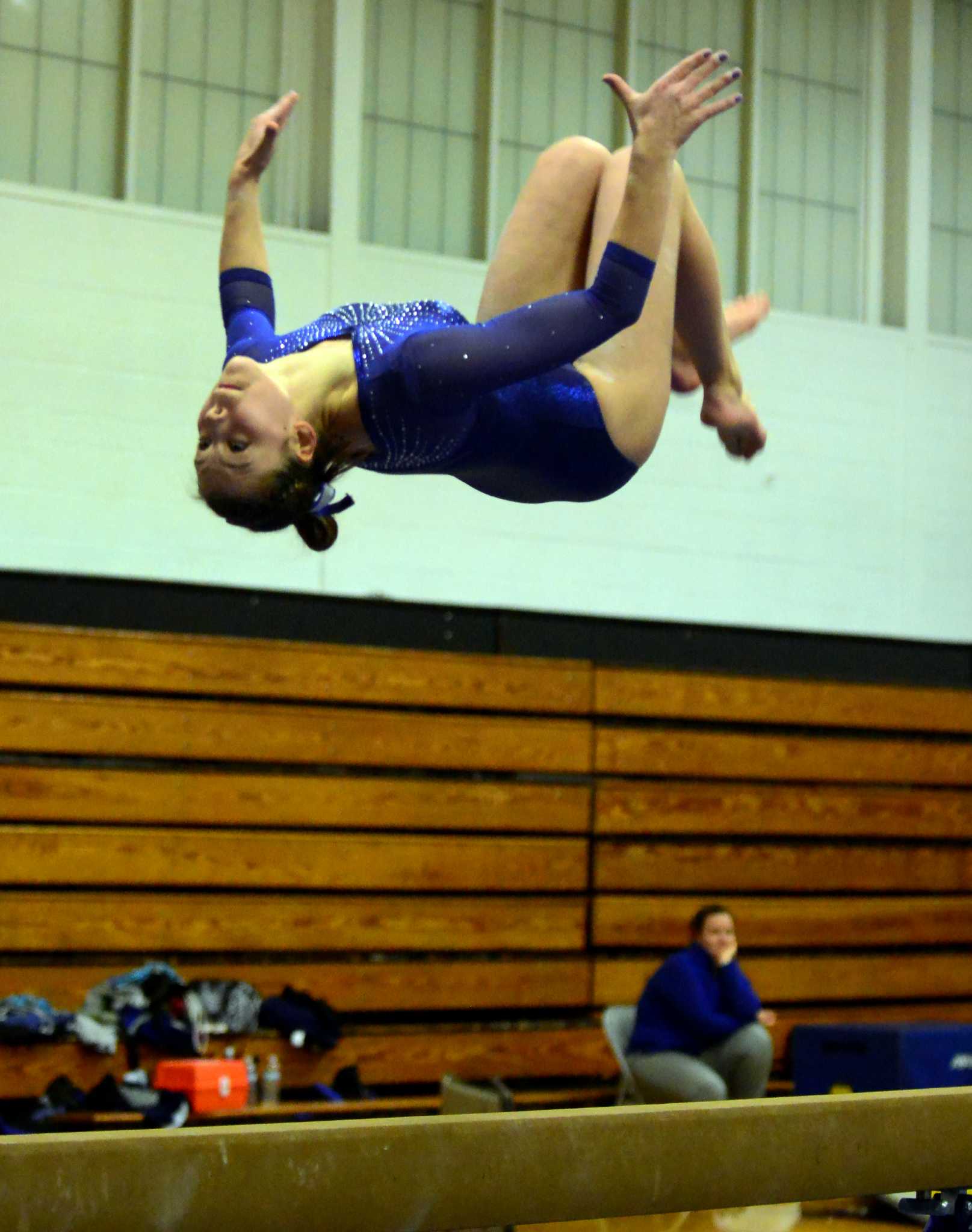 Jonathan Law, Daniel Hand, Oxford and Newtown gymnastics - 01/14/16