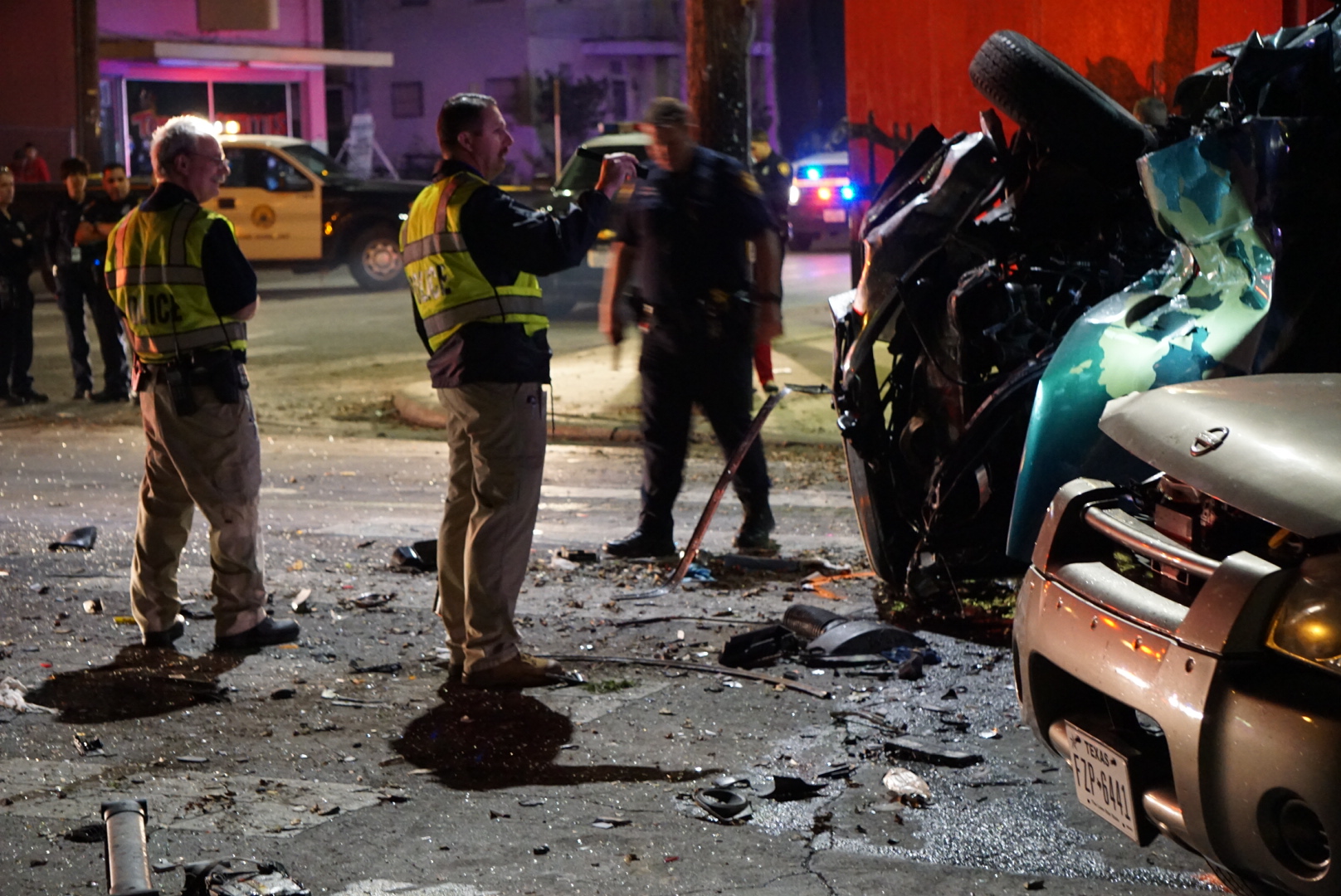Four injured after police chase spurred by mistaken identity ends in wreck