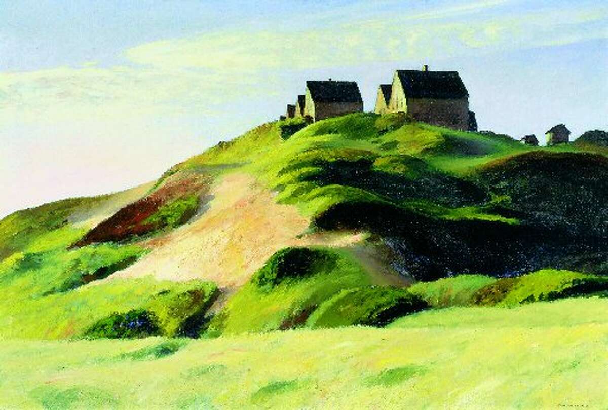 “Corn Hill” Edward Hopper, 1930, oil on canvas, McNay Art Museum I have two that I could come up with. And I’m sure there’s one that I’ve just forgotten about that I’m going to regret when I think back and it’s going to pop into my head. There’s “Corn Hill” at the McNay by Edward Hopper. What’s so amazing about that (painting) is the content that is generated just by painting these houses on a hill. When (you) look at it, you become very aware of the lack of figures or people in the scene and the buildings, the houses are painted in such a way that they don’t look like they require people, if that makes sense. So they’re sitting on top of this rolling hill that has all this painting activity in it so it’s really active but the houses are really quite solid and kind of still. They remind me of tombstones that are riding these waves underneath them, so it’s really poignant and it’s just a painting of houses on a hill. Chris Sauter, artist