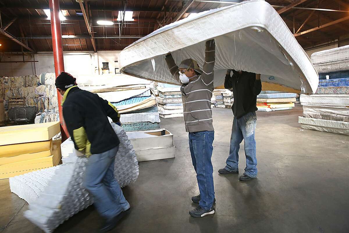 Old mattress dumped for free under new state program