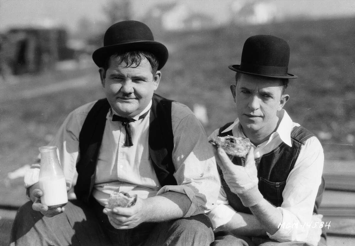 Legendary comedy duo Laurel and Hardy