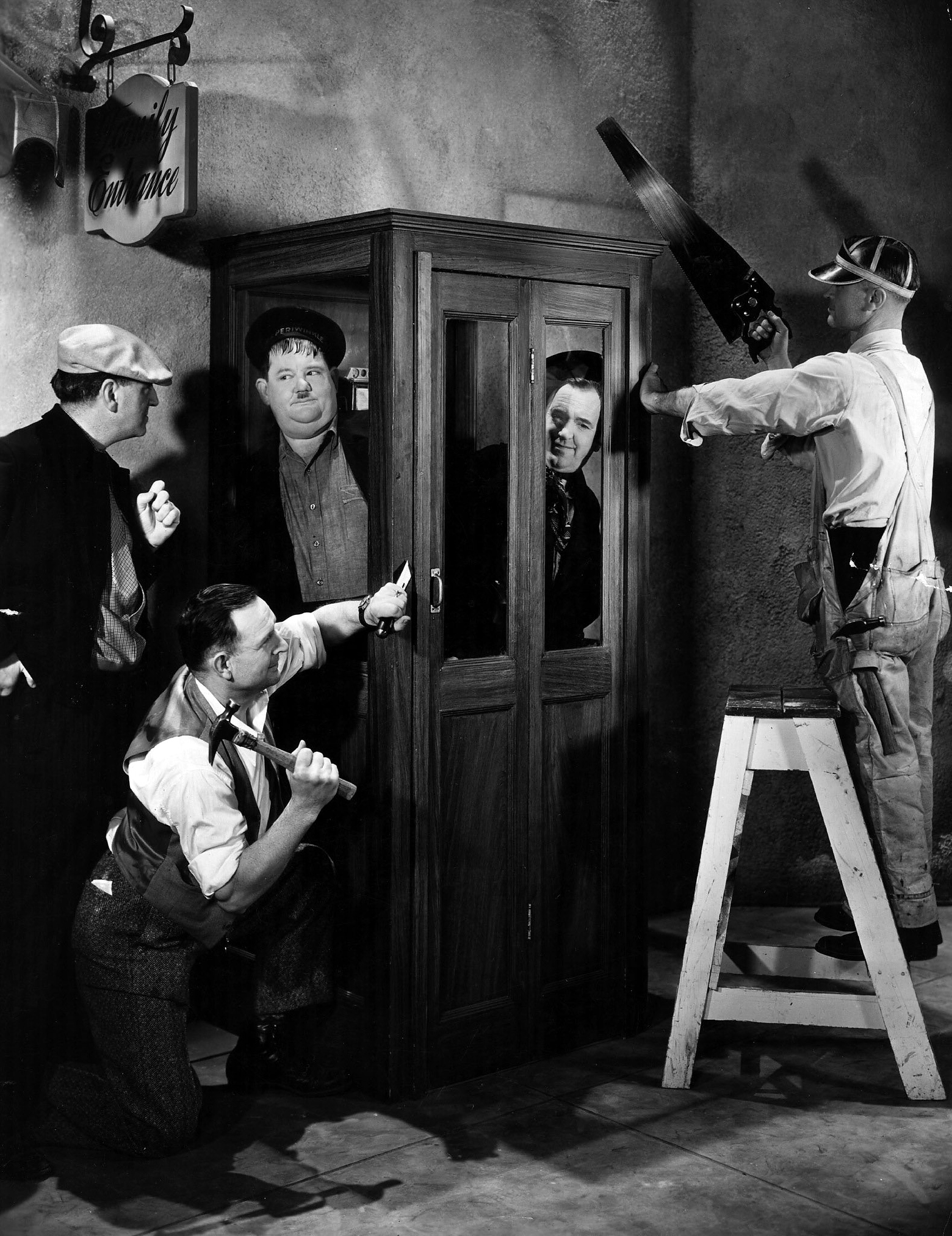 Stan Laurel, originally Arthur Stanley Jefferson, and Oliver Hardy, 1930.