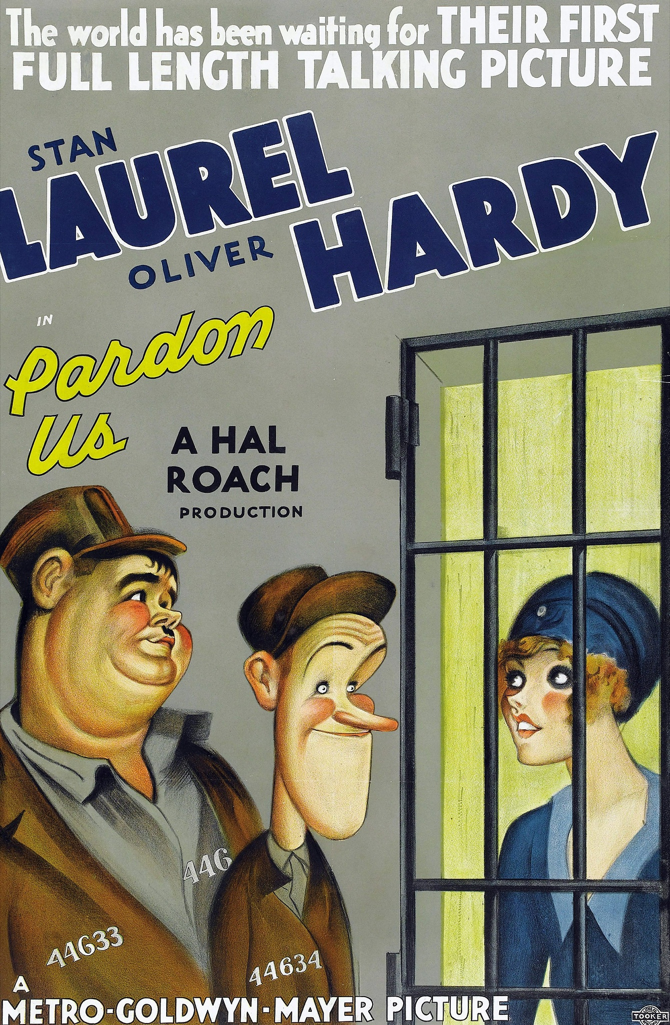 A poster for the Laurel and Hardy film, 