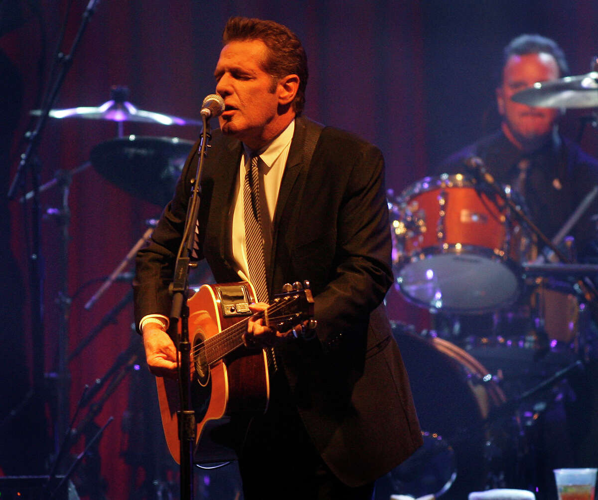 In this March 20, 2010 file photo, Glenn Frey of the Eagles performs in Phoenix, Arizona. The Eagles band founder Frey died Monday, Jan. 18, 2016.