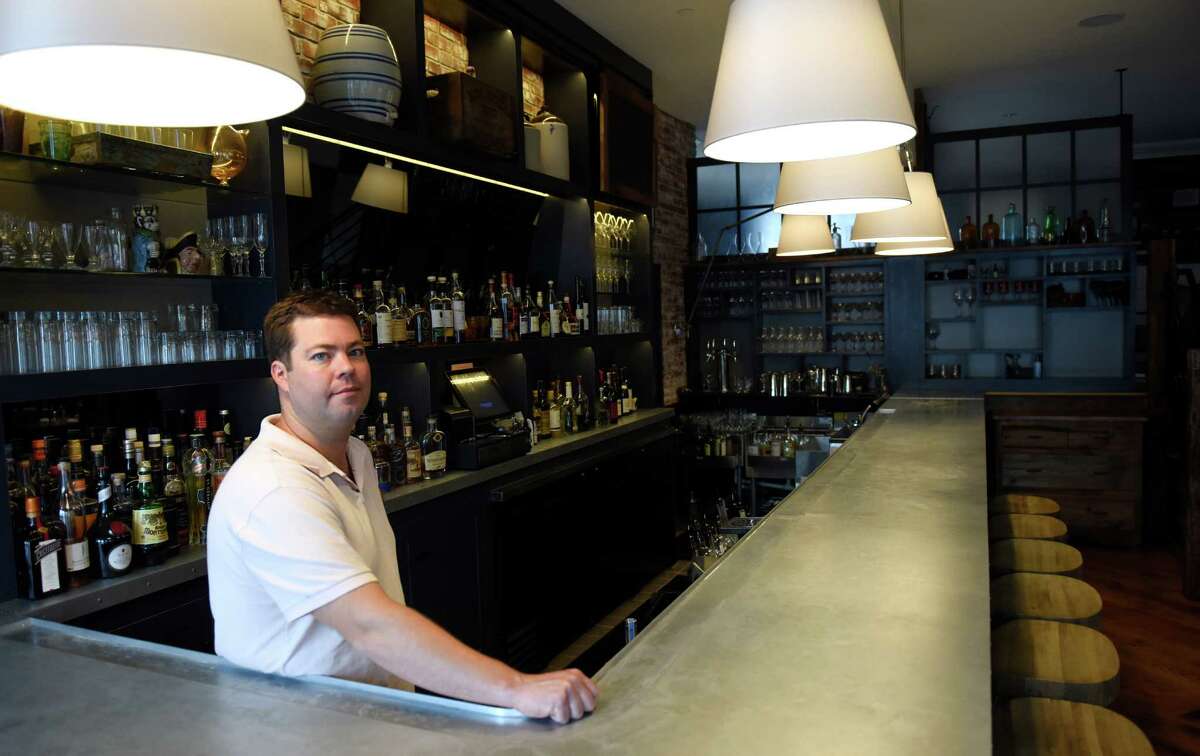 Managing Partner and Executive Chef Geoff Lazlo stands behind the bar at Mill Street Bar & Table in the Byram section of Greenwich, Conn. Tuesday, Oct. 13, 2015. The upscale farm-to-table restaurant features a seasonally-driven menu with two distinct dining rooms, a marble oyster bar, a full-service bar, a "whiskey library" and outdoor patio. Lazlo will be holding a tasting of locally sourced food from 2 to 4 p.m. Feb. 4. Tickets cost $35.