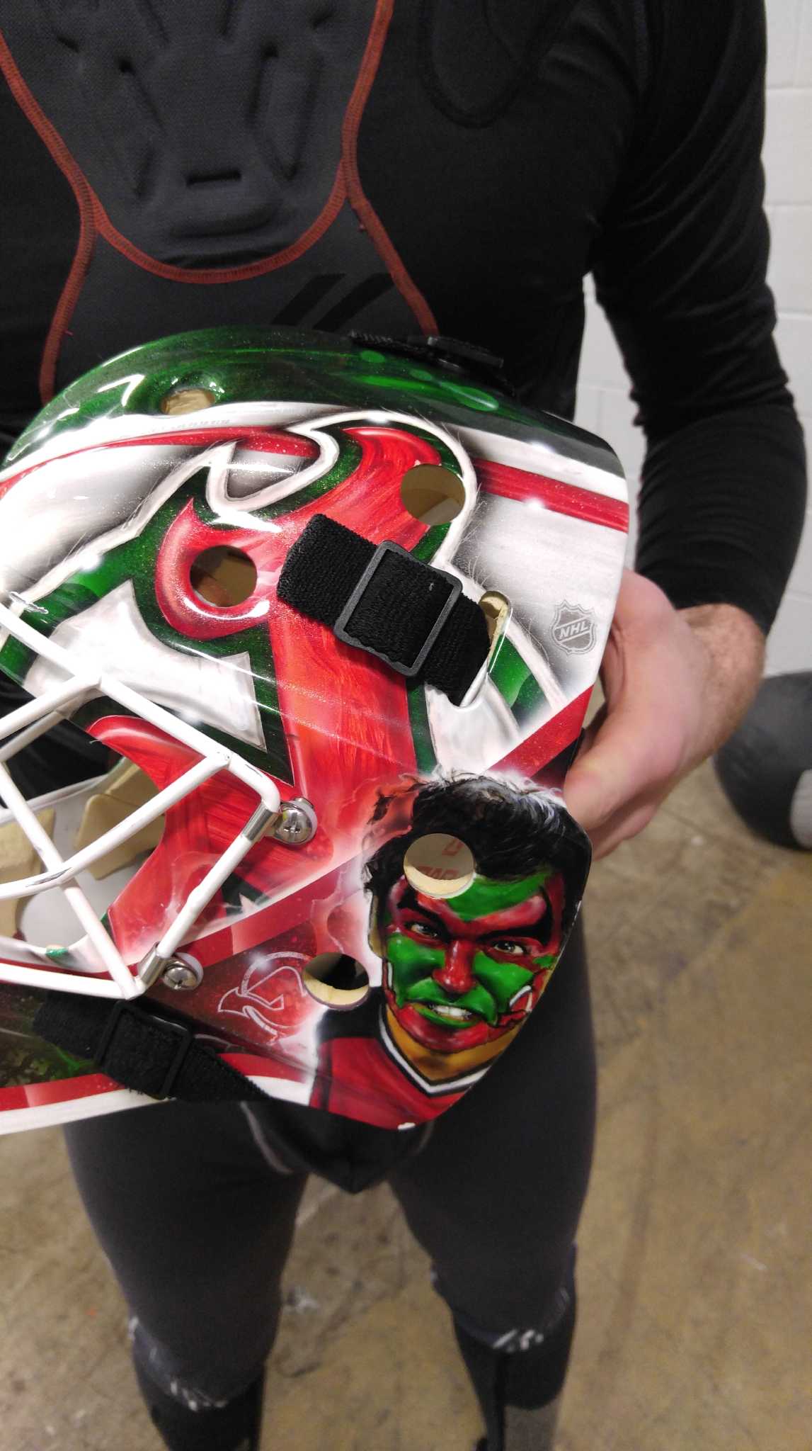 Devils prospect explains his awesome Seinfeld-inspired goalie mask