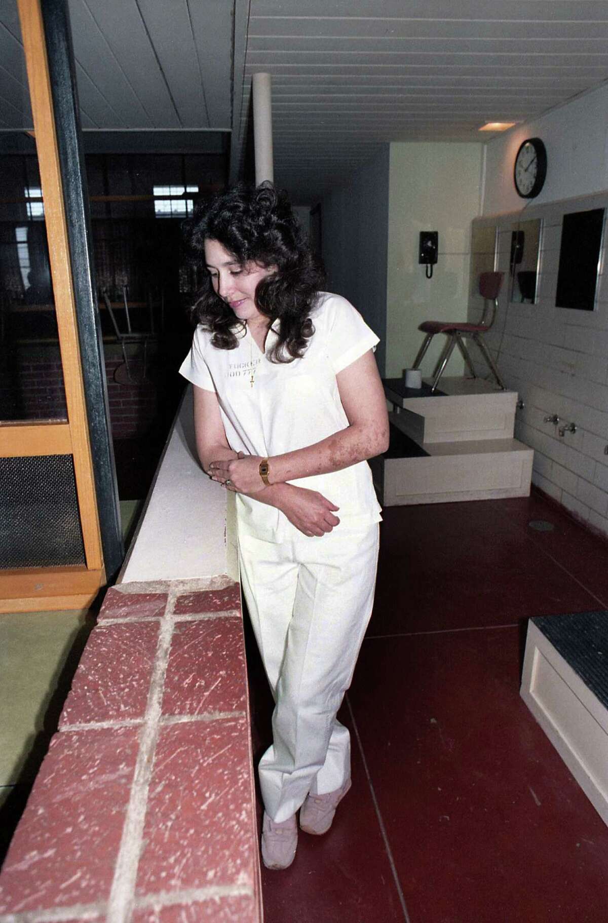 Convicted murderer Karla Faye Tucker at Mountain View Unit in Gatesville, Jan. 21, 1986.