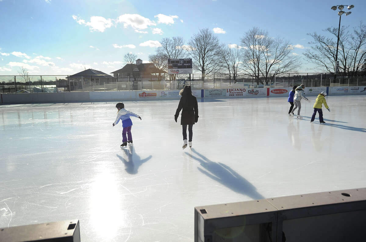 Icy Temps Make For A Great Skate At Westport PAL Rink