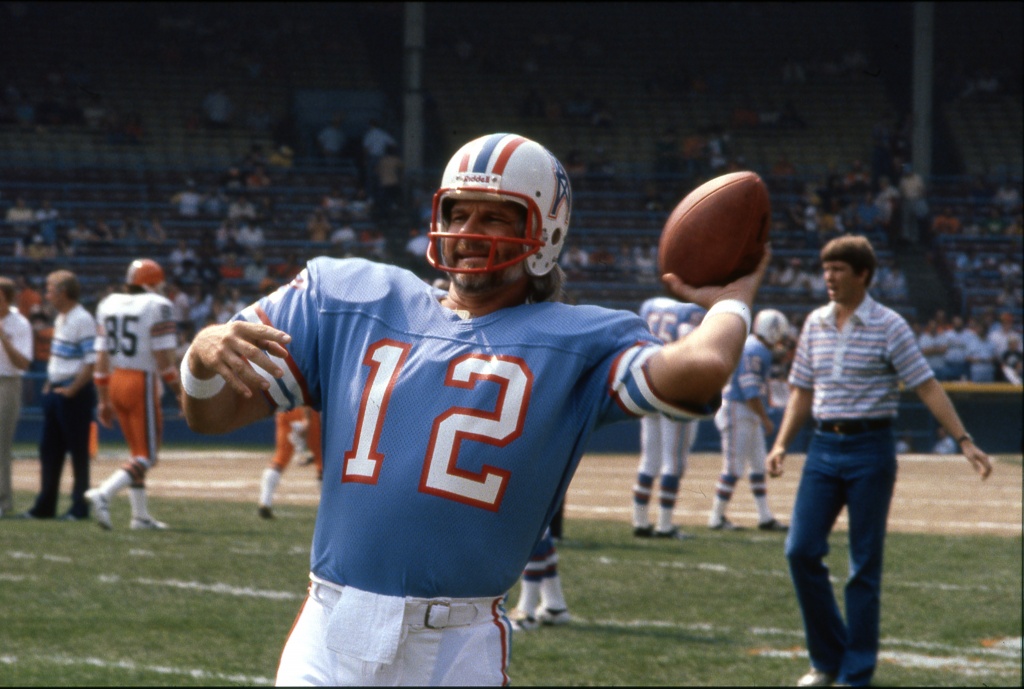 : KEN STABLER HOUSTON OILERS 8X10 SPORTS ACTION PHOTO