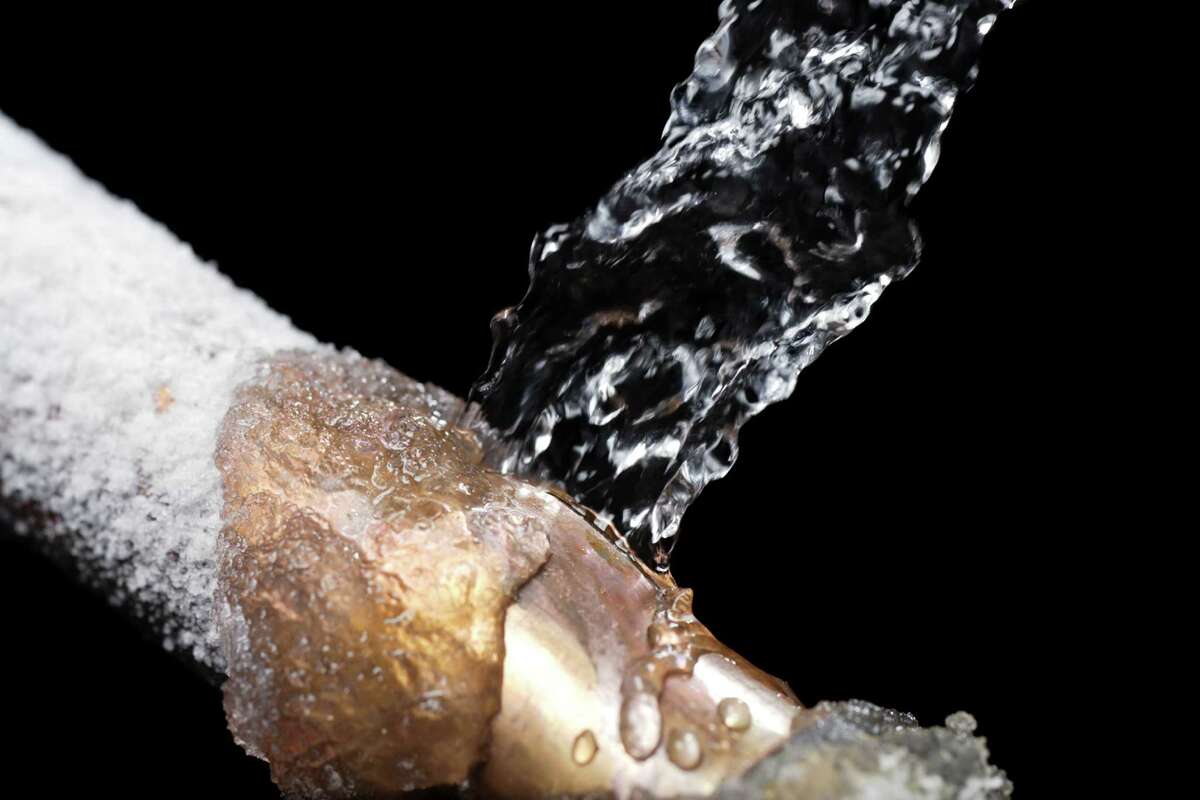 Frozen Pipe with Leak