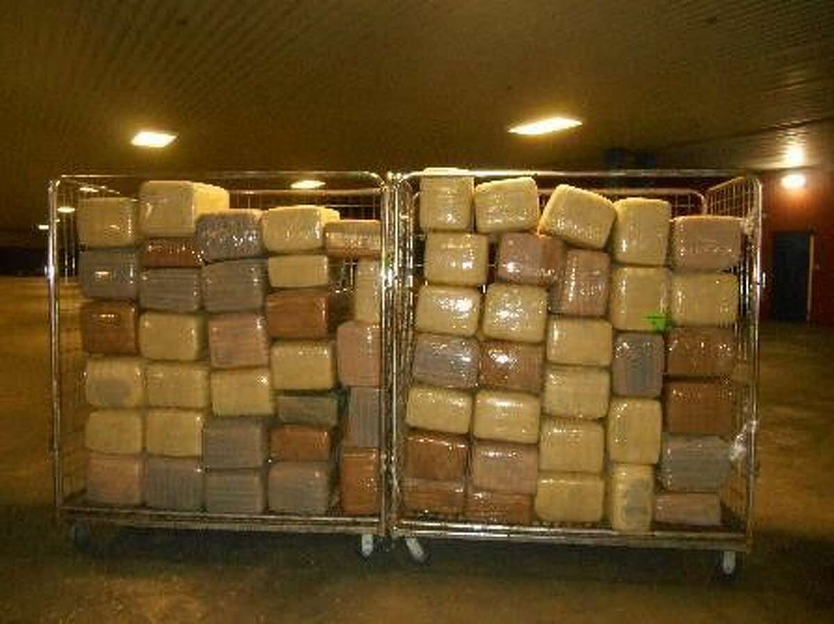 Packaged bundles containing 1,496 pounds of marijuana were seized Jan. 13, 2016 by Customs and Border Protection agents working the World Trade Bridge between Laredo, Texas and Nuevo Laredo, Tamaulipas.